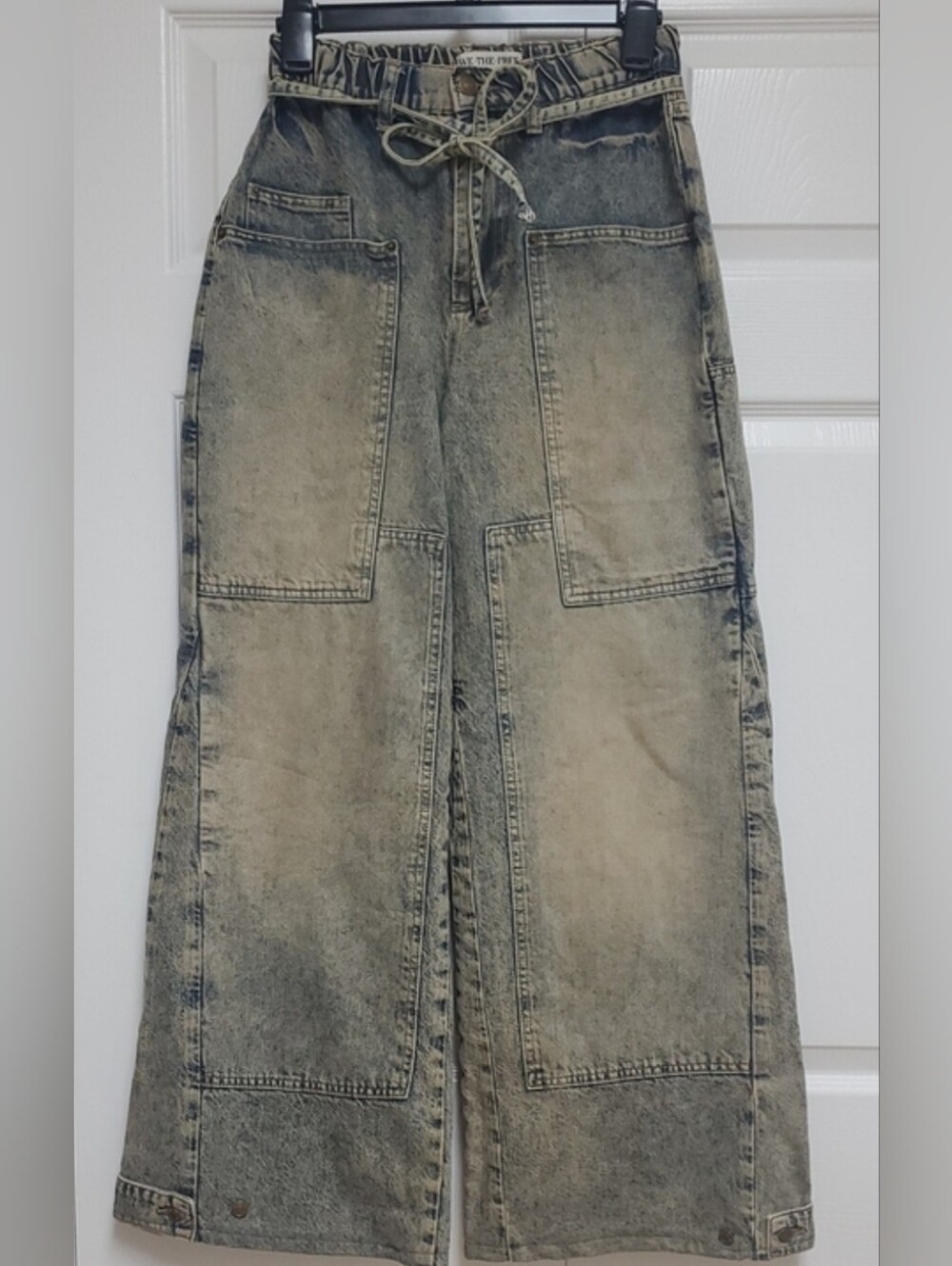 Free People We The Free  CRVY Outlaw Wideleg Jeans - Picture 5 of 16